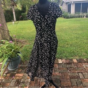 Dress with lace over lining